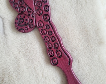 Handcrafted Purpleheart Tentacle Paddle