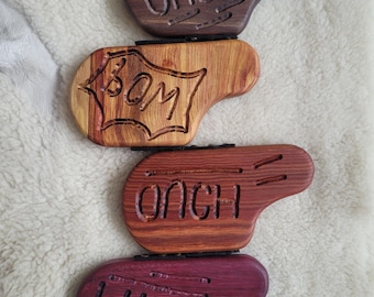 Handcrafted Wood Hand Paddle - Lefty
