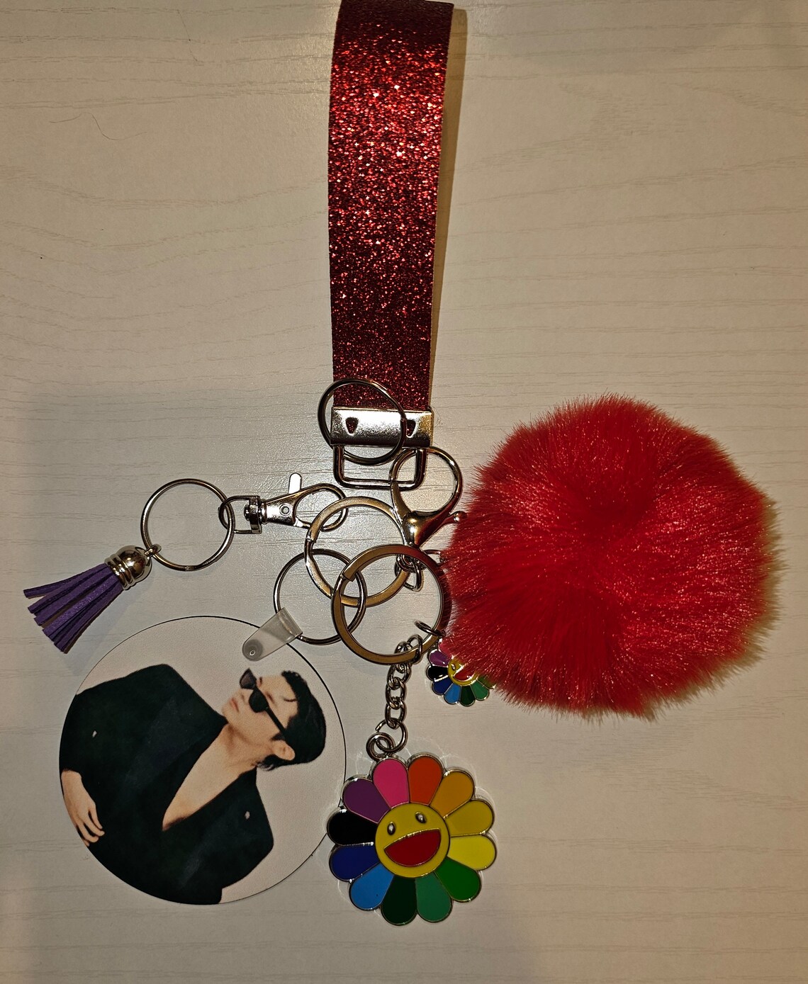BTS Inspired Keychains- Deluxe Round - Etsy