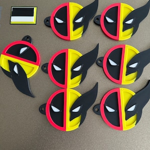 Dead Pool & Wolverine Key Chains, Back Pack Tags, Gym Bag Tags