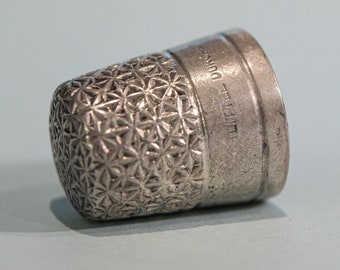 Antique Rare "Little Dorcas" silver thimble Charles Horner 1900's