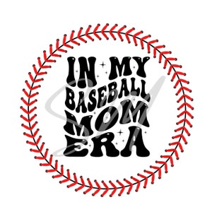 In My Baseball Mom Era Car Freshie PNG, Round Freshie Cardstock Image, Instant Download, Car Coaster PNG, Car Coaster Sublimation Image