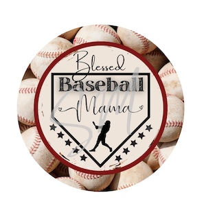 Blessed Baseball Mama Freshie PNG, Baseball Mama Car Freshie Cardstock, Baseball Mama Car Coaster PNG Sublimation Image, Instant Download