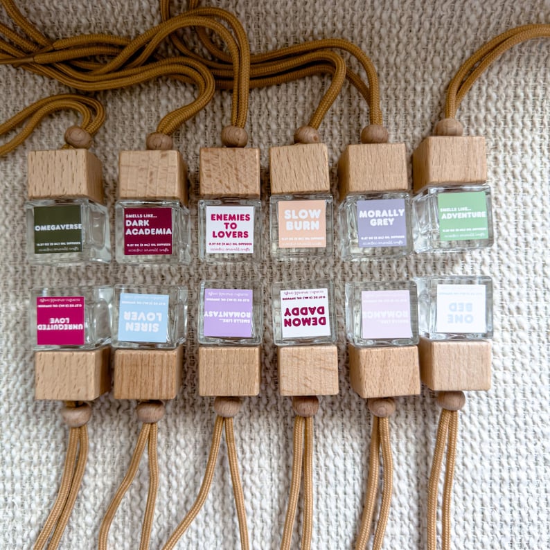 Open Book Diffusers Bookish Car Diffusers | Book Trope Car Air Freshener | Scented Oil ...