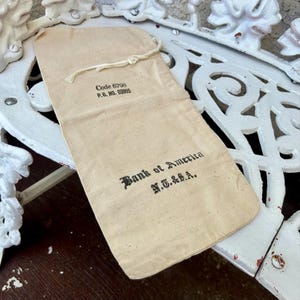 Vintage Bank of America Money Bag