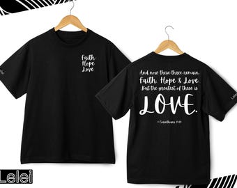 Christian Shirt, Bible Verse Tshirt, Faith Based Tee, Inspirational T-shirts, Blessed Religious Gifts