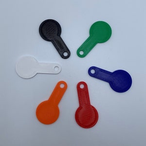 3 Pack of Aldi Shopping Cart Keys for Keychain