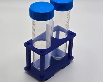 Rack for 50mL Centrifuge Tubes (Hold 2), Lab Supply Organizer, Laboratory Storage