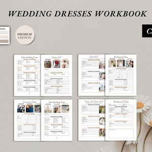 ウェディングドレスワークブック、ウェディングプランナーオーガナイザー、結婚式会場計画ガイド