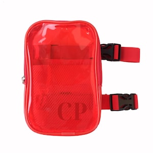 カーニバルバッグ クリアレッド 4n1スタイル CP サイハイバッグ フェスティバルコスチューム レッグバッグ クロスボディ ウエストバッグ ユニセックス 女性 男性