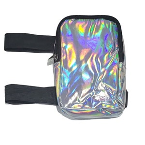 Sac Carnaval Argenté CP Cuisse Sac Costume Festival Jambe Sac Unisexe Femme Homme