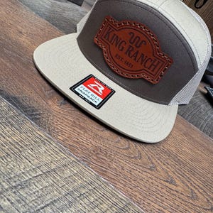 King Ranch, King Ranch Hat, Leather Patch Hat, F250, F350, f150, Bronco, powerstroke, FX4, Super Duty, Explorer, Ranger, gift his her, dad
