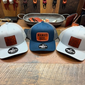 Big Bro Hat, Big Bro, Big Bro youth Hat, Youth Hat, Custom Youth Hat, Toddler Hat, Leather Patch Hat, Custom Hat, Child Hat, Gift His Her
