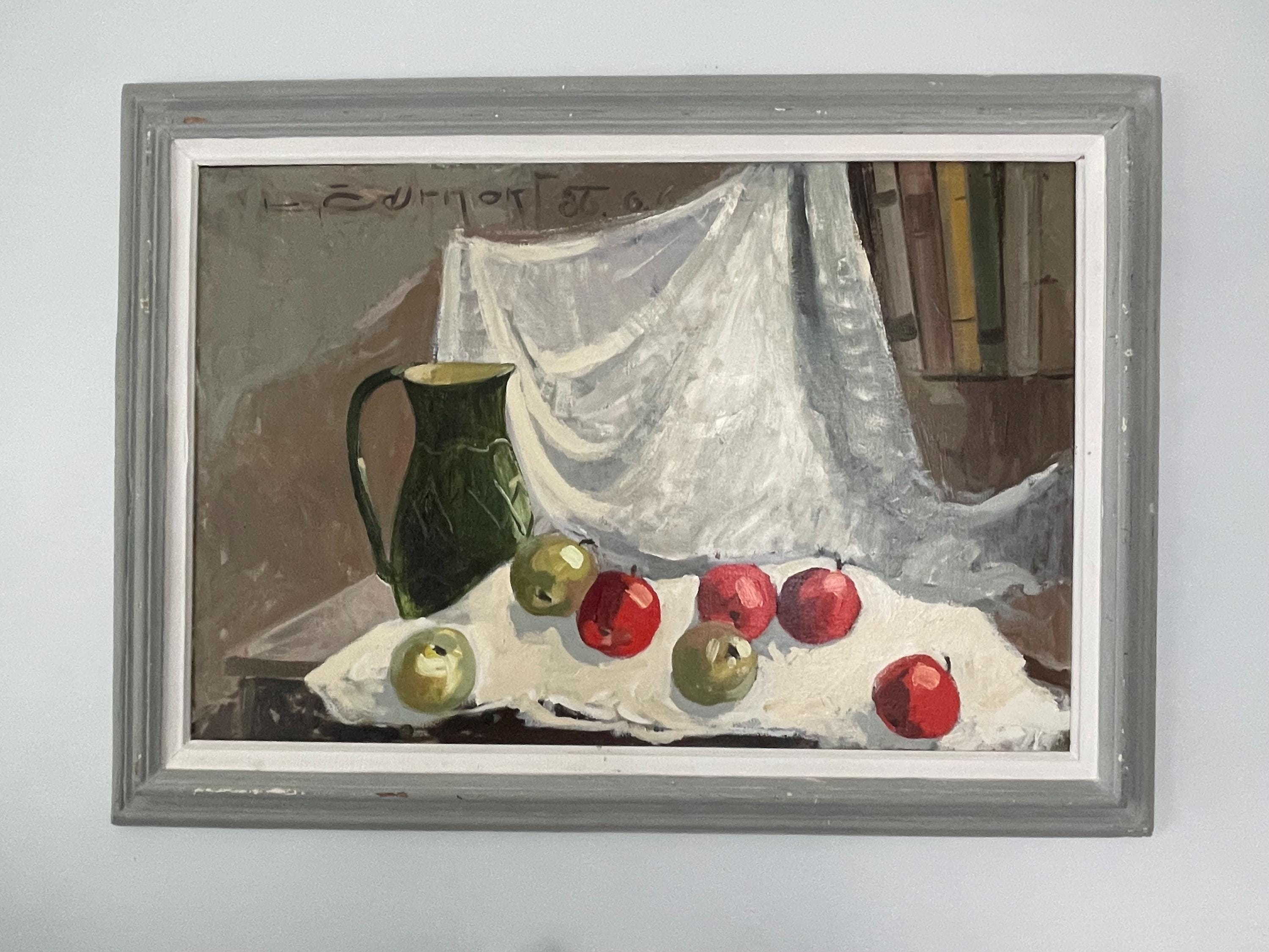 リンゴのある静物画 / オリジナル作品 / キャンバスにアクリル - Etsy 日本