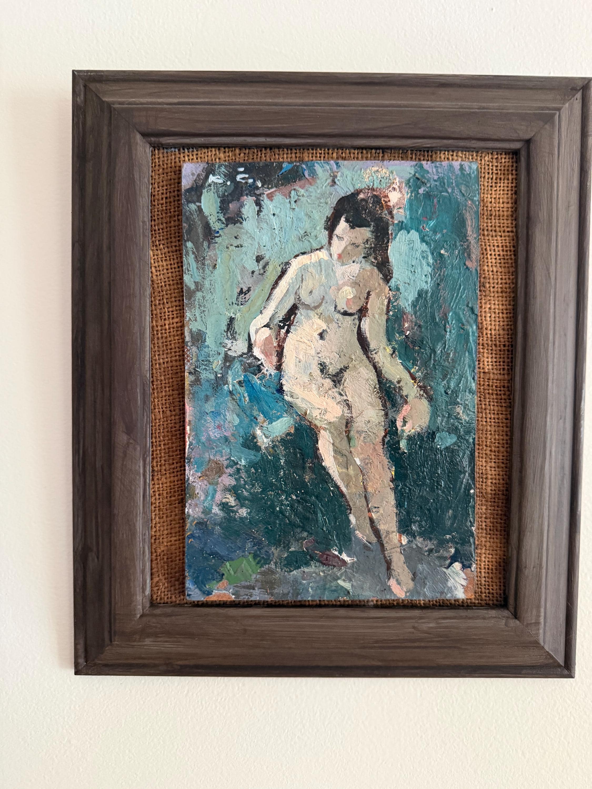 Figura II / Pequeña obra original / Acrílico sobre madera / Pintura de Bellas Artes