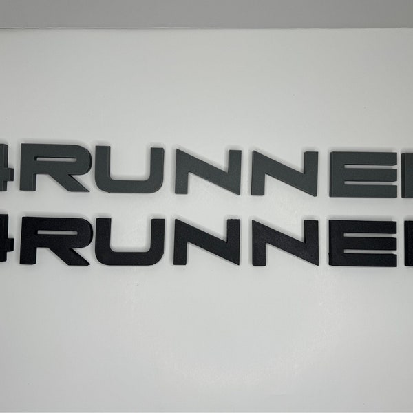 Toyota 4RUNNER Grille Emblem Letters for Front Bumper