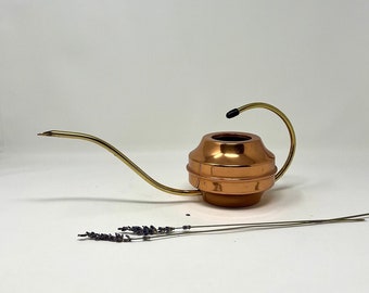1960s West German Copper and Brass Vintage Watering Can | Plant Watering Can | Vintage Decor