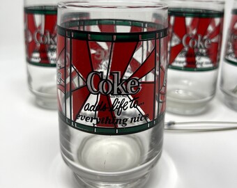 ヴィンテージ コカコーラ グラス：1980年代風の復刻版コレクターズ