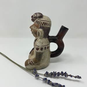 Moche Pottery Stirrup Vessel | Pre-Columbian Peru Art