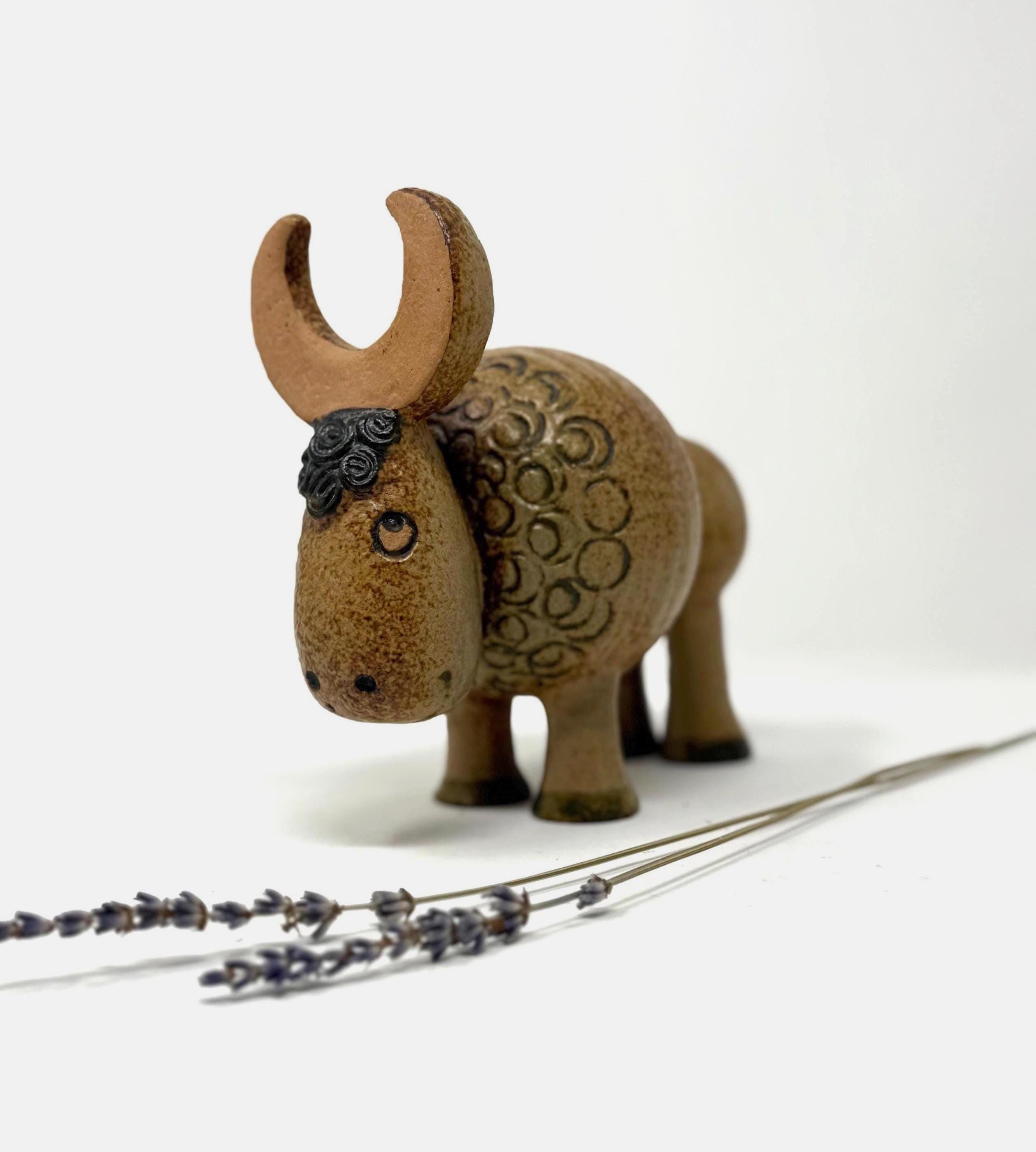 置物 Lisa Larson /JURA Buffel / Vintage Lisa Larson JURA Buffel/リサ・ラーソン バッファロー AL-320 - 北欧