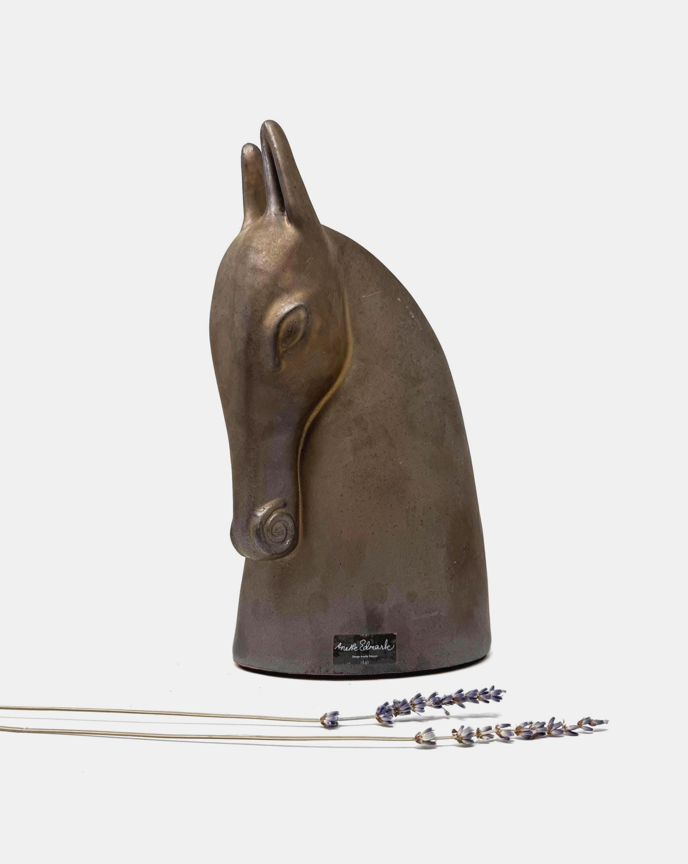 1990s IKEA Anette Edmark (sweden) Brodd Horse Statue | Vintage