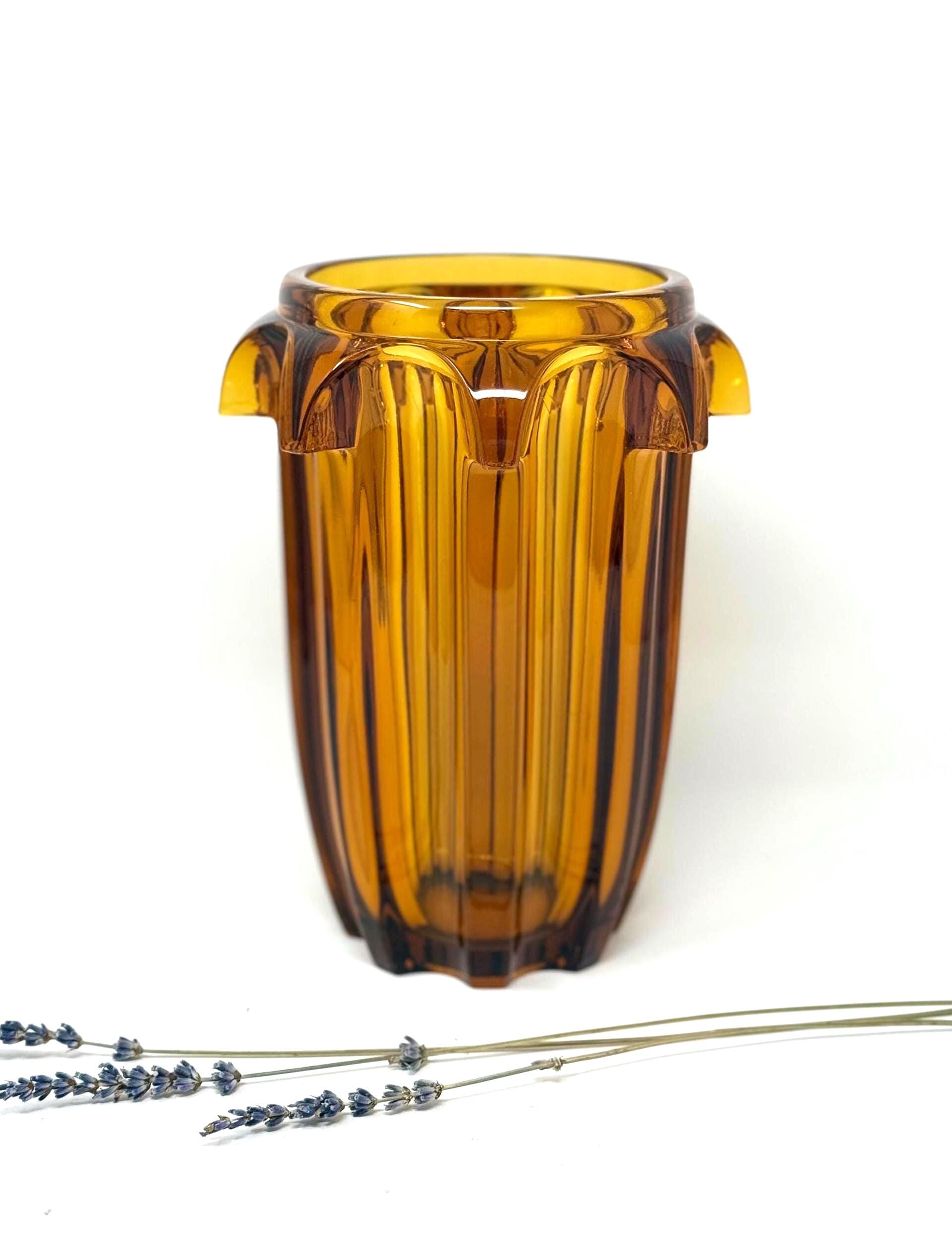 R*O様 Moser アンバーガラス器 金色装飾 1930s MOSER (czech) Art Glass | Art Deco Amber Glass | Moser Art
