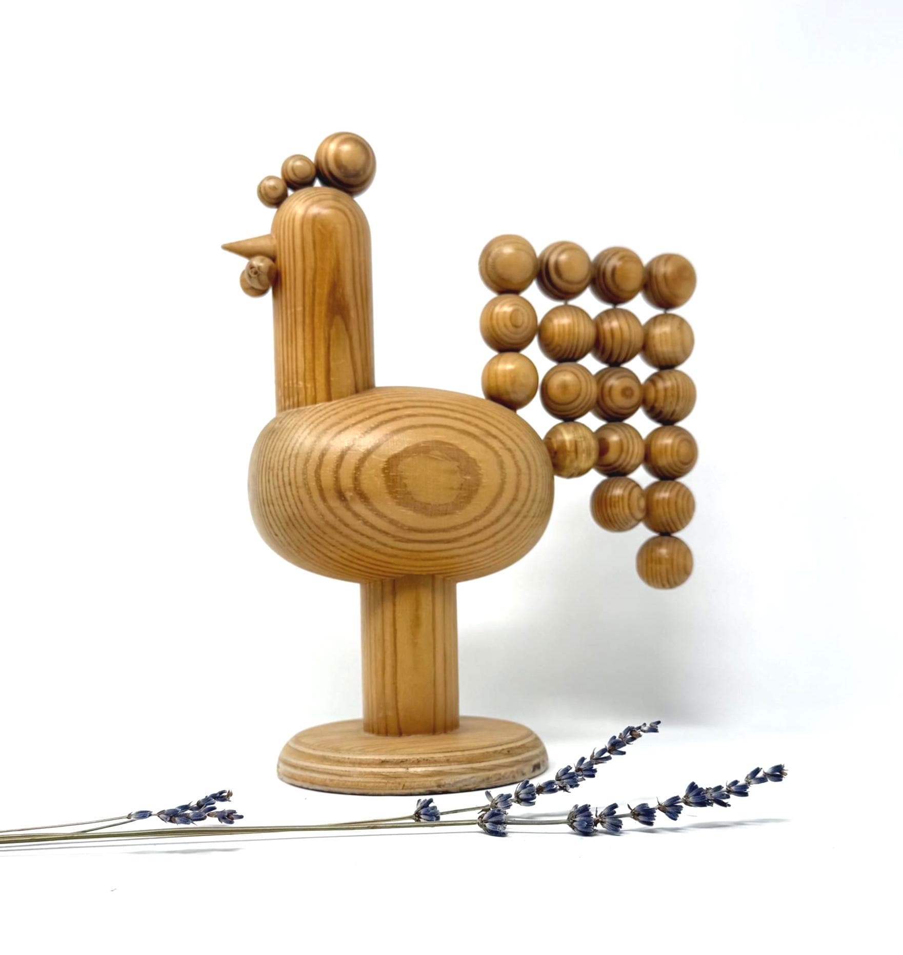 1970s AARIKKA (finland) Rooster | Kaija Aarikka Sculpture of a