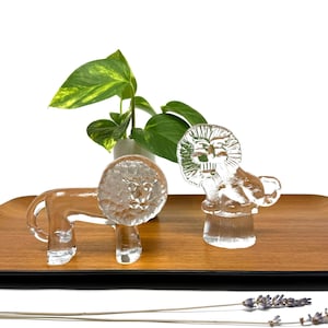 1970s KOSTA BODA (Sweden) | Swedish Art Glass Lions design by Bertil Vallien Zoo Series | Vintage Decor