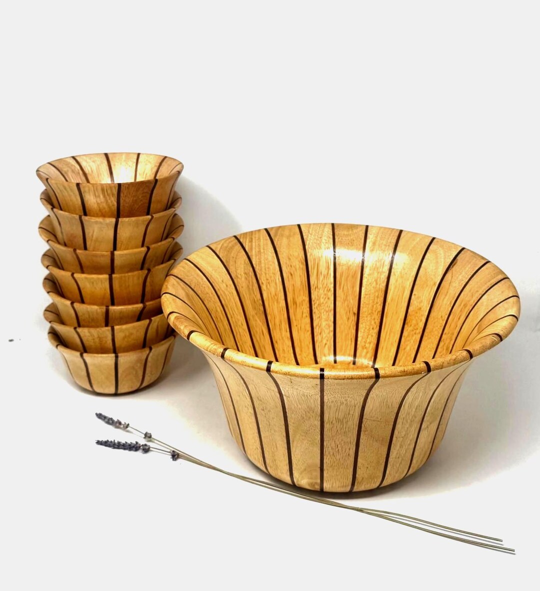 ヴィンテージ DANSK サラダボウル 8 点セット | 16インチのラージ