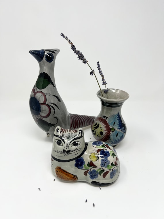 メキシコ・セルビン焼き 花瓶2点