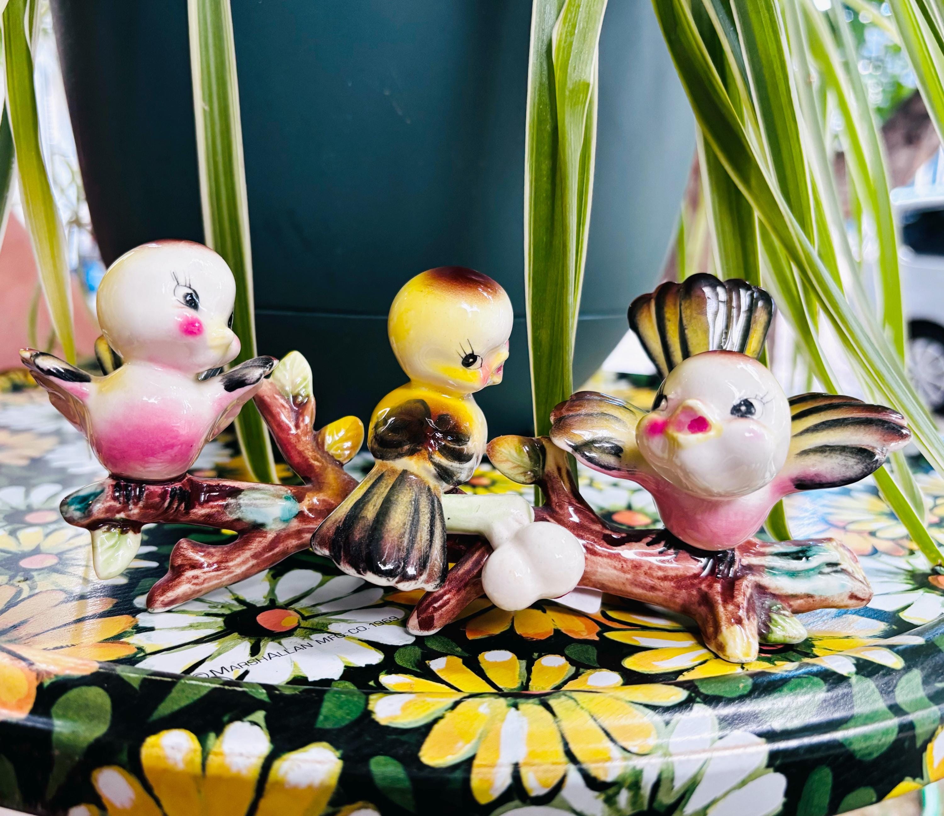 Vintage Norcrest Bird Figurines - Etsy