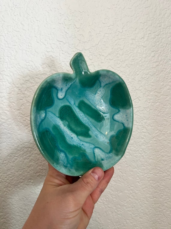 Dryden Apple Pottery Trinket Dish