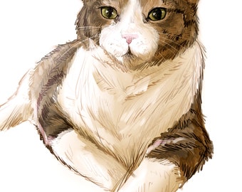 Custom Digital Art of Your Cat