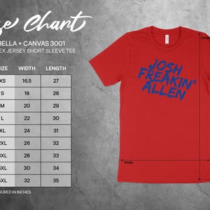 Camiseta de Josh Freakin Allen, camiseta gráfica de fútbol americano de Buffalo, ropa divertida para el día del partido, camiseta unisex vintage, sudadera con capucha, regalo para los fanáticos de Buffalo imagen 5