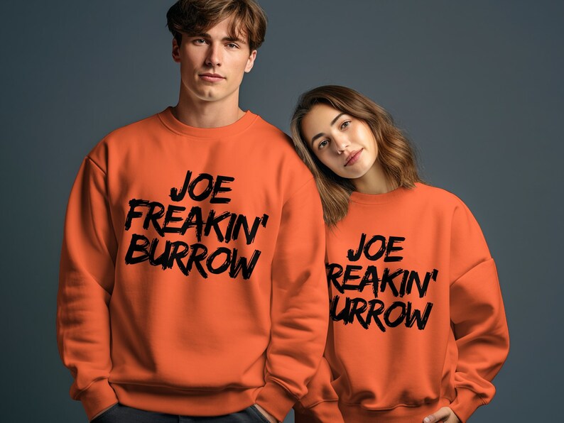 Joe Freakin Burrow Shirt, Cincinnati Football Graphic Tee, Funny Game Day Apparel, Unisex T-Shirt Sweatshirt Hoodie, Sports Fan Gift image 6
