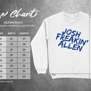Camiseta de Josh Freakin Allen, camiseta gráfica de fútbol americano de Buffalo, ropa divertida para el día del partido, camiseta unisex vintage, sudadera con capucha, regalo para los fanáticos de Buffalo imagen 8