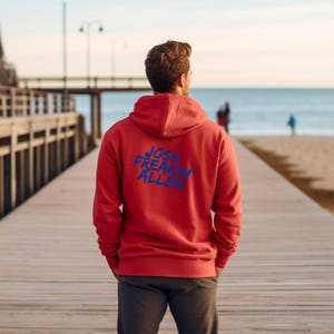 Camiseta de Josh Freakin Allen, camiseta gráfica de fútbol americano de Buffalo, ropa divertida para el día del partido, camiseta unisex vintage, sudadera con capucha, regalo para los fanáticos de Buffalo imagen 10