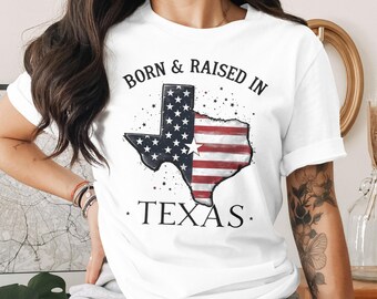 T-shirt met vlag van Texas, kleding van Patriotic Southern Pride