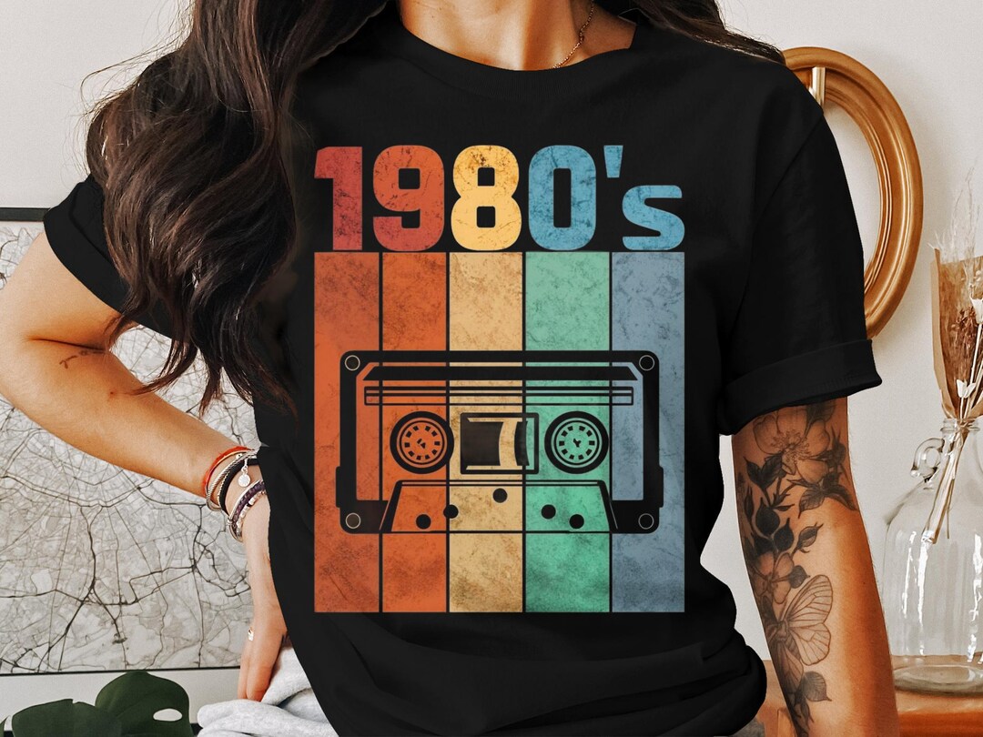 New 1985 tape graphic Black tee... M ;;; main image 1