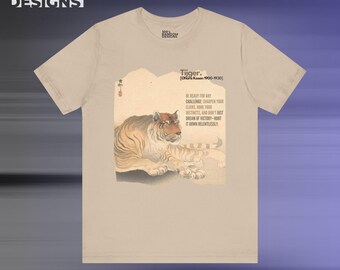 Japanese Tiger Painting T-Shirt: Ohara Koson Art Tee