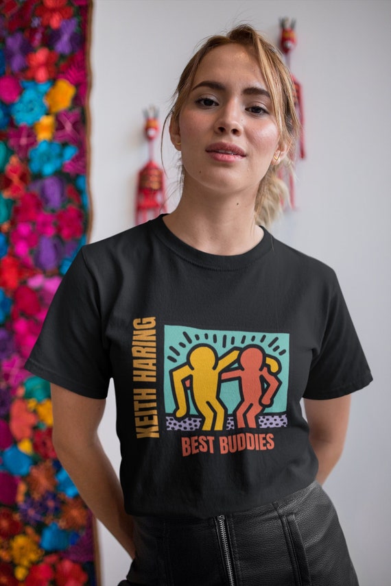 Best Buddies, Keith Haring Art, NYC Art, NYC Tshirt, New