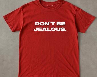 Paris Hilton T-Shirt - 'Don't Be Jealous' Unisex T-Shirt, Paris Hilton Icon, Y2K Coquette Aesthetic, Kultiges Top, 90er - 2000er Jahre Style Merch