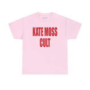 Kate Moss Cult Tshirt, Y2K Unisex Tshirt, 90s Model Graphic Tee, Streetwear Fashion Icon Tee, Bold White Slogan Shirt, Fashion Statement Top image 2