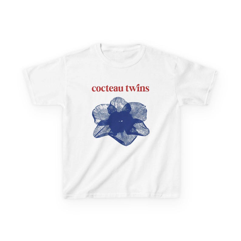 Cocteau Twins Vintage Graphic Baby Tee, 90s Band Graphic Tshirt, Heaven or Las Vegas Album Art Top, Rock Music Retro Shirt image 6