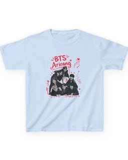 BTS Arirang Graphic Baby Tee, Kpop World Tour Fan Tee 2026, ARMY