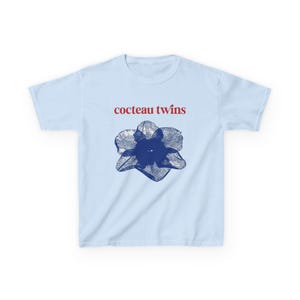 Cocteau Twins Vintage Graphic Baby Tee, 90s Band Graphic Tshirt, Heaven or Las Vegas Album Art Top, Rock Music Retro Shirt image 3