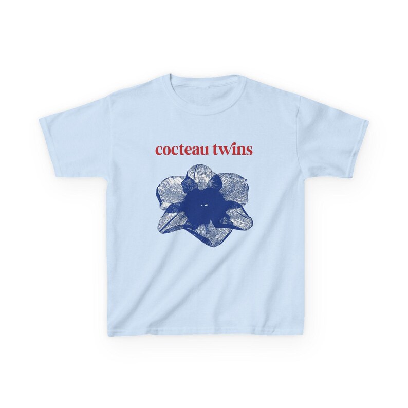 Cocteau Twins Vintage Graphic Baby Tee, 90s Band Graphic Tshirt, Heaven or Las Vegas Album Art Top, Rock Music Retro Shirt image 3