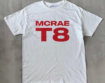 Camiseta unisex con eslogan de Tate Mcrae T8 Mcrae - Camiseta Tate Mcrae T8 Mcrae, estética Y2K, estampado elegante, estilo años 2000