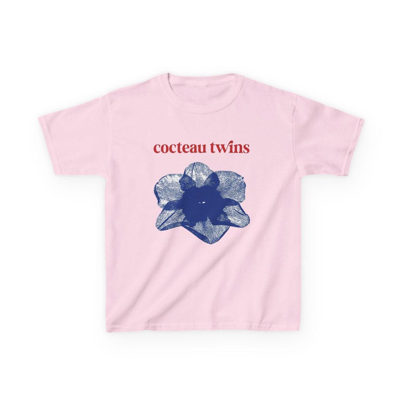Cocteau Twins Vintage Graphic Baby Tee, 90s Band Graphic Tshirt, Heaven or Las Vegas Album Art Top, Rock Music Retro Shirt image 2