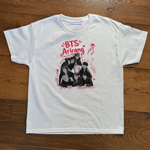 BTS Arirang Graphic Baby Tee, Kpop World Tour Fan Tee 2026, ARMY